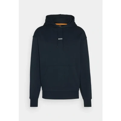 Image of BOSS Wesmallhood Hoodie, Men&#039;s, Size: XL, Dark blue