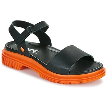 Image of ART Women&#039;s 1548 Birmingham Sandal, Nappa Black Orange, 6 UK