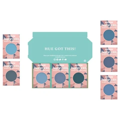 Image of Rust Oleum Bathroom Cabinet Paint in Gloss Finish Deep Blue Tester Box