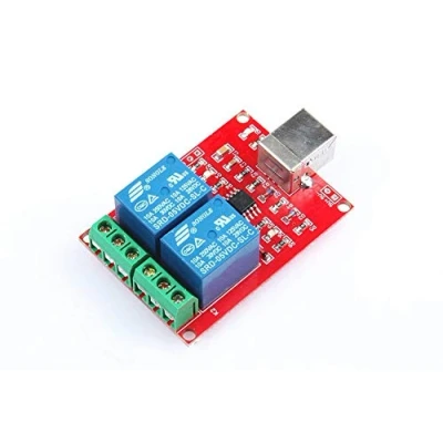 Image of ARCELI SRD 05VDC SL C 2 Way 5V Relay Module Free Driver USB Control Switch PC Intelligent
