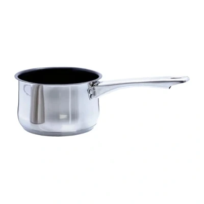 Image of Buckingham Induction Deep Milk Pan with Xylan Non Stick Coating and Double Lip, Stainless Steel, 14 cm