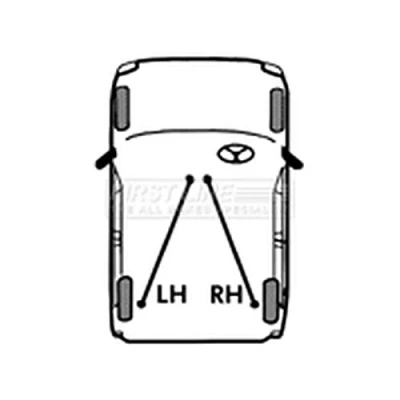 Image of First Line FKB2832 Parking Brake Cable
