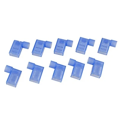 Image of sourcing map 10 Pcs Blue Full Insulated Female Spade Crimp Flag Connector Terminal FLDNY 2 250