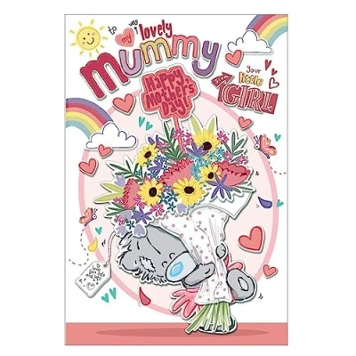 Image of Me to You My Dinky Bear Mother&#039;s Day Card From Your Little Girl 6 x 9 ins Official Collection