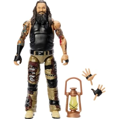 Image of Mattel WWE Elite Action Figure &amp; Accessories, 6 inch Collectible Bray Wyatt with 25 Articulation Points, Life Like Look Swappable Hands