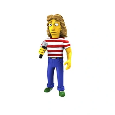 Image of NECA Simpsons 25th Anniversary Roger Daltrey 5&quot; Action Figure Series 2