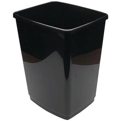 Image of 2Work Swing Bin Base Only 50 Litre Plastic Black 2W02381