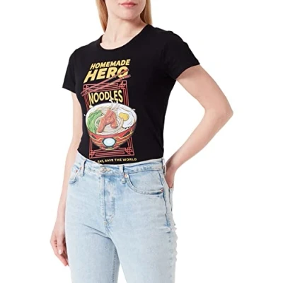 Image of Marvel Women&#039;s Womarcots034 T Shirt, Black, XL