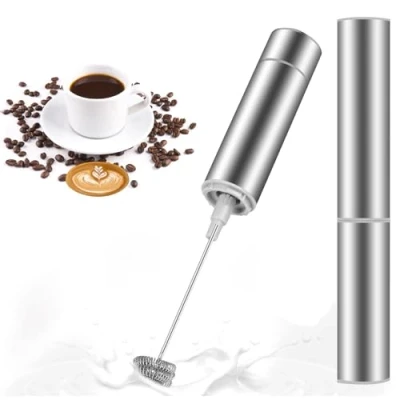 Image of MOSUO Milk Frother Handheld Battery Powered Electric Foamer,Powerful 19000rpm, Mini Drink Mixer Coffee for Latte, Cappuccino, Hot Chocolate