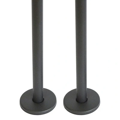 Image of Home Standard� Anthracite Radiator Pipes &amp; Bottom Shrouds (Pair)