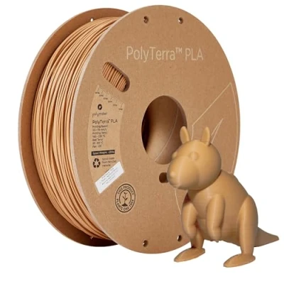Image of Polymaker PolyTerra PLA Wood Brown 1.75 mm 1 kg