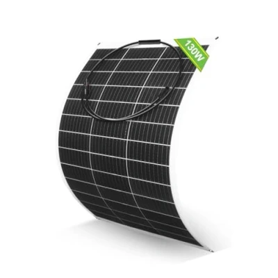 Image of ECO WORTHY Flexible Solar Panel 130W 12V Monocrystalline Semi for RV,Boats,Roofs,Sailing,Balcony,Off Grid Kit