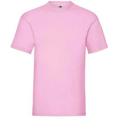 Image of Fruit of the Loom Men&#039;s Valueweight Short Sleeve T Shirt, Light Pink, Small