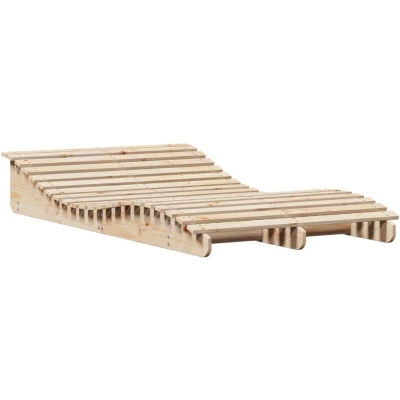Image of vidaXL Sun Lounger 205x110x31.5 cm Solid Wood Pine
