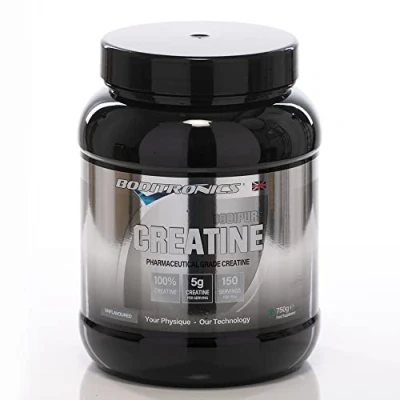 Image of Boditronics Bodipure 750g Creatine Monohydrate Powder for 100% purest Unflavoured Micronised with Amino Acid Increased Muscle Strength, Power &amp; Recovery