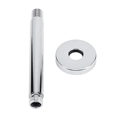 Image of TOPINCN Shower Arm, 5.9 Inch Stainless Steel Extension Tube Round Top Pipe Handheld Arm Bathroom Accessory