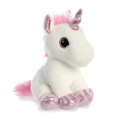 Image of AURORA, 60867, Sparkle Tales, Lolly Unicorn, 7In, Soft Toy, White, 7 Inch