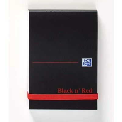 Image of Black n Red Polynote Book Casebound 90gsm Unruled 192 Pages 105x74mm Ref M67072 [Pack of 10]
