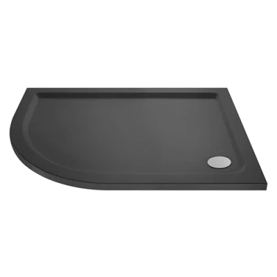 Image of 1200mm x 800mm Premium Shower Tray Left Hand Offset Quadrant Slate Grey