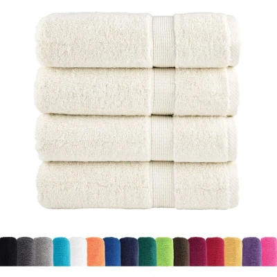 Image of vidaXL Premium Shower Towels SOLUND 4 pcs Cream 70x140 cm 600 gsm
