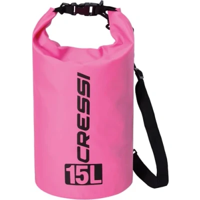 Image of Cressi Unisex Dry for Activities Waterproof Sports Bag, Rose, 15 Litre UK,Pink