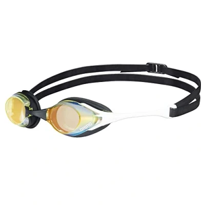 Image of arena Cobra Original Swipe Mirror Unisex Adult Racing Swimming Goggles, Pool Goggles with Lenses, Anti Fog UV Protection, 4 Interchangeable Nose Bridges