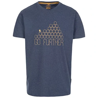 Image of Trespass Buzzinley Quick Dry T Shirt Navy Marl, X Large