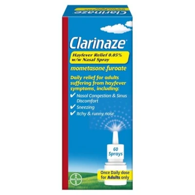 Image of Clarinaze Hayfever Relief 0.05% w/w Nasal Spray 60 Sprays