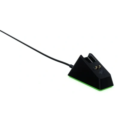Image of Razer Mouse Dock Chroma Wireless Charging RGB (Magnetic with Charge Status Lighting, Anti slip Gecko Feet) Black