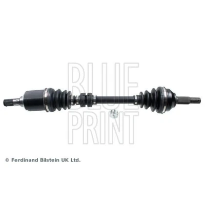 Image of 39101JD02B Drive shaft BLUE PRINT ADBP890028 Front Axle Left with nut NISSAN: Qashqai / Qashqai+2 I