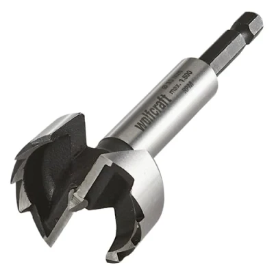 Image of wolfcraft Forstner Drill Bit, Hexagon Shank I 3310000 for Drilling in Wood, with and Without Depth Limit