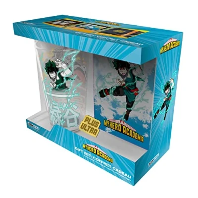 Image of ABYSTYLE MY Hero ACADEMIA Gift Box XXL Glass + Pin Notebook