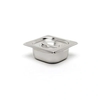 Image of Genware NEV GN19 65 Stainless Steel Gastronorm Pan, Size 1/9, mm Deep
