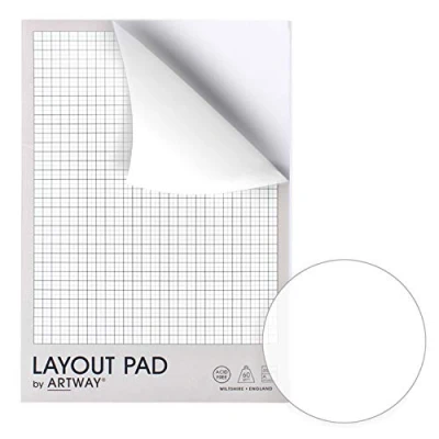 Image of Artway Layout Pad 60gsm Acid Free Plain Paper 35 Sheets A4