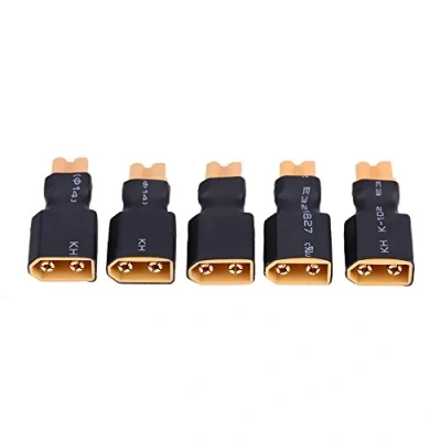 Image of 5Pcs RC Drone Connector Adapter Plug, XT30 to XT60 Battery Converter Plug(XT30 Female Male)