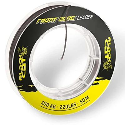 Image of Black Cat Front Zone leader 50 m Chalk line for catfish fishing, braided line, material fishing