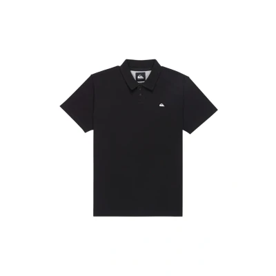 Image of Quiksilver Short Sleeved Knit top MW Pique Polo Men&#039;s Black M