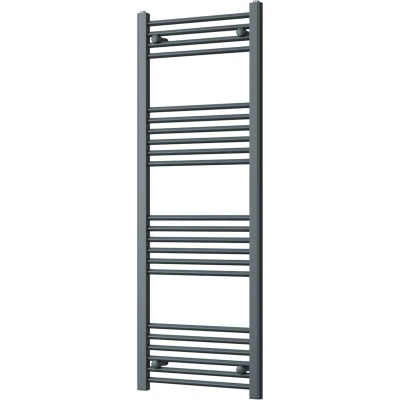 Image of Zennor Anthracite Heated Towel Rail H1400mm x W500mm Straight