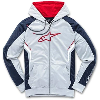 Image of Alpinestars Men&#039;s Grève Polaire Maternity Hoodie, Gray/Marine, X Large
