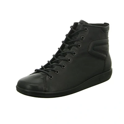 Image of Ecco Soft 2.0&#039; Low Top Sneakers Women&#039;s Black With Sole56723 3.5/4 UK