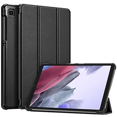 Image of FINTIE Slim Case for Samsung Galaxy Tab A7 Lite 8.7 inch 2021 Model (SM T220/T225/T227), Ultra Thin Lightweight Hard Back Shell Tri Fold Stand Cover, Black