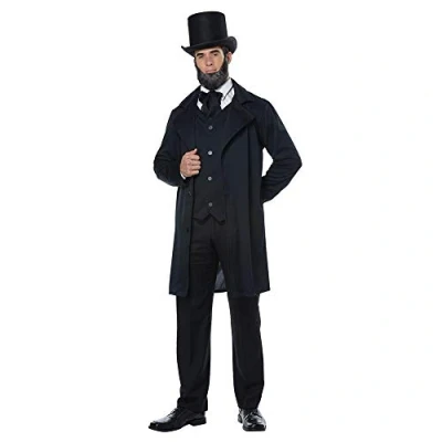 Image of California Costumes Abraham Lincoln/Frederick Douglass Adult Costume X Small