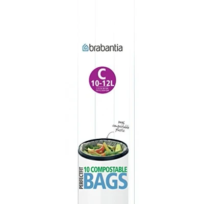 Image of Brabantia Compostable Bin Liners, Size C, 10 12 L Bags