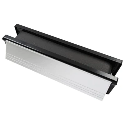 Image of FIRESTOP 305mm Intumescent Telescopic Letter Plate Polished Silver