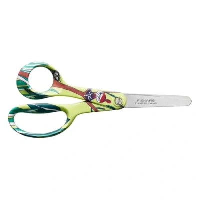 Image of Fiskars X Moomin 1067192 Children&#039;s Scissors with Design, Left Handed Length 13 cm, Stainless Steel Safety Blades