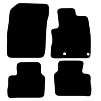 Image of Carsio Carpet Car Mats For Nissan Qashqai 2021+ Onwards Tailored Fit Floor Mat Set Complete Accessory Black Custom Fitted All Weather, Anti Slip Backing &amp; Grey Trim