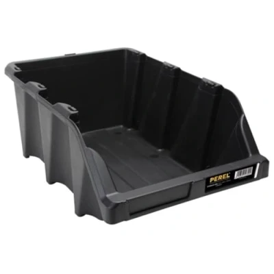 Image of Perel OMSB36 Warehouse Storage Bin, 310 x 490 195 mm, Black