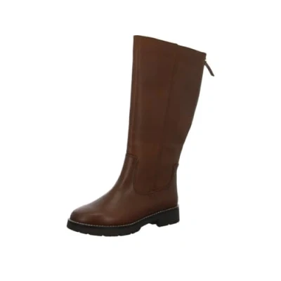 Image of Jana Women&#039;s Long Boot Flat 8 25564 43 Fashion, Cognac, 7.5 UK