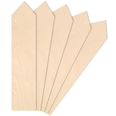 Image of Creative Deco 5 x Large Wooden Pendant Arrow Dart Sign 40 9 cm Unpainted Blank Plywood Cutouts Perfect for Paint, Gift, Arts &amp; Crafts, DIY Projects, Pyrography, Decoupage, Decoration