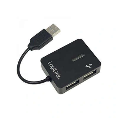 Image of LogiLink Smile 4 Port USB 2.0 Hub Black